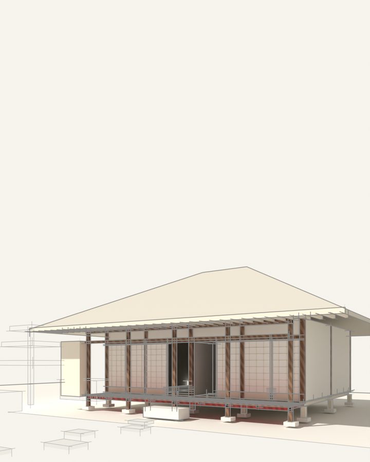 Drawing of the engawa from the Archlexicon film
